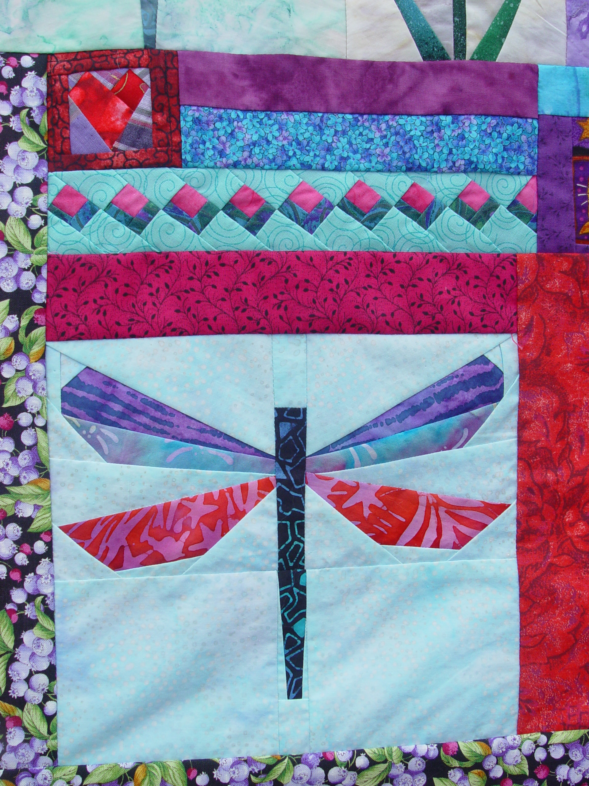A quilt made using our QuilTak quilt basting system.